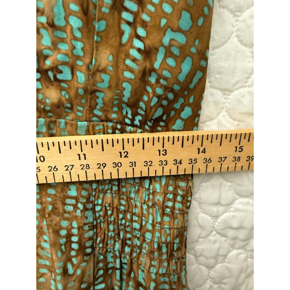 Bali Batik Hand-Painted Sundress Size Small –‎ Artisan Resort Wear Summer Dress - Picture 9 of 10